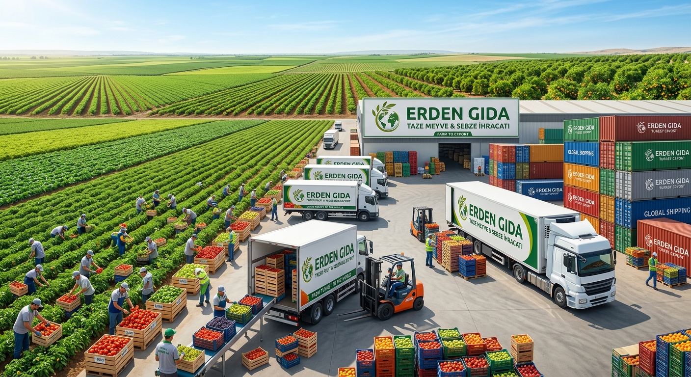 Erden Gıda - Tarladan İhracata Yaş Sebze Meyve